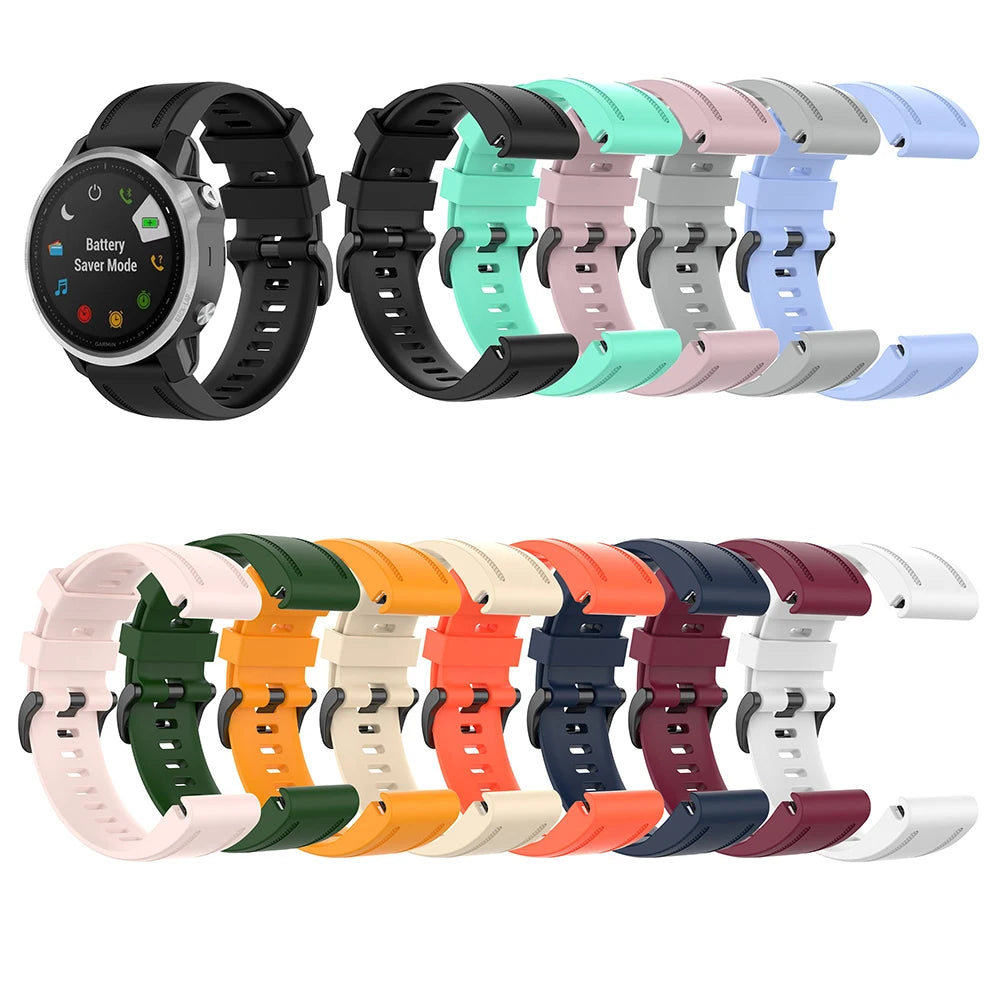 Fenix ​​7s/fenix 5S plus pulseira de relógio 20mm instinto 2s ajuste rápido pulseira de silicone para garmin fenix 6s pro cintas rosa