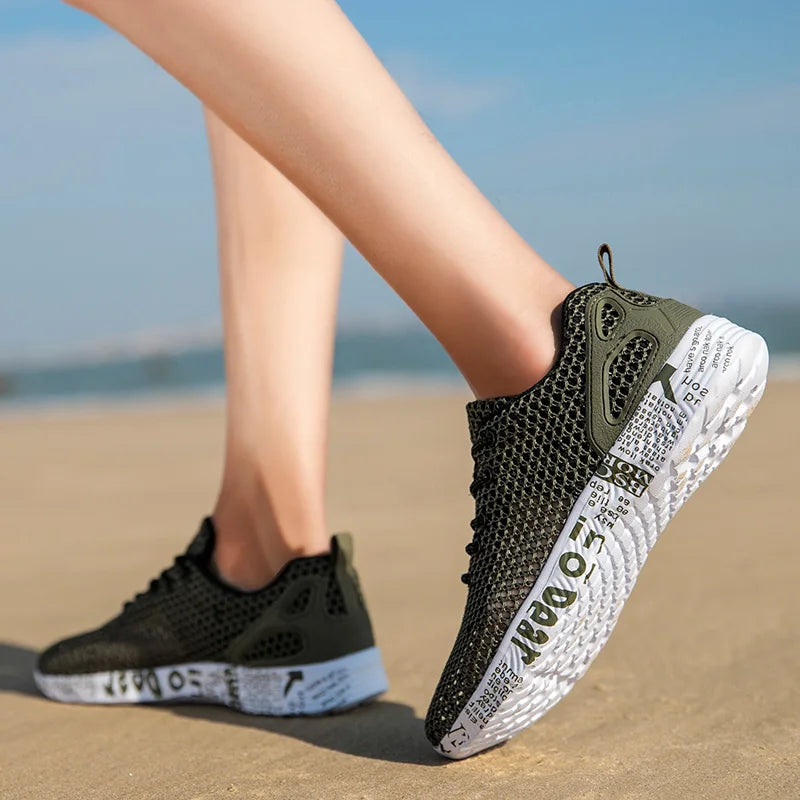 Men Women Quick-Dry Wading Shoes Water Shoes Breathable AquaIn Upstream Antiskid Outdoor Sports Wearproof Beach Sneakers 39-46