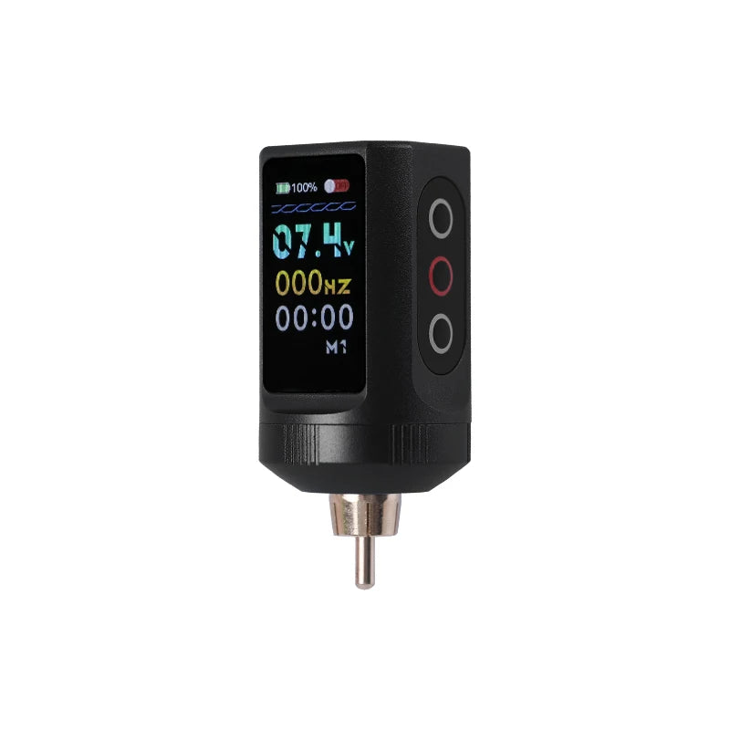 Portable Wireless Tattoo Power Supply with Big Screen Digital Charge Battery-Operated Accessory for Permanent Makeup