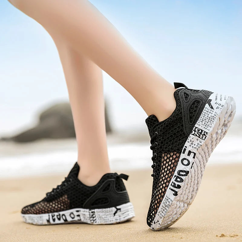 Men Women Quick-Dry Wading Shoes Water Shoes Breathable AquaIn Upstream Antiskid Outdoor Sports Wearproof Beach Sneakers 39-46