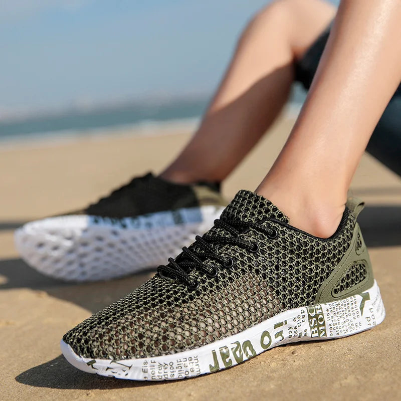 Men Women Quick-Dry Wading Shoes Water Shoes Breathable AquaIn Upstream Antiskid Outdoor Sports Wearproof Beach Sneakers 39-46