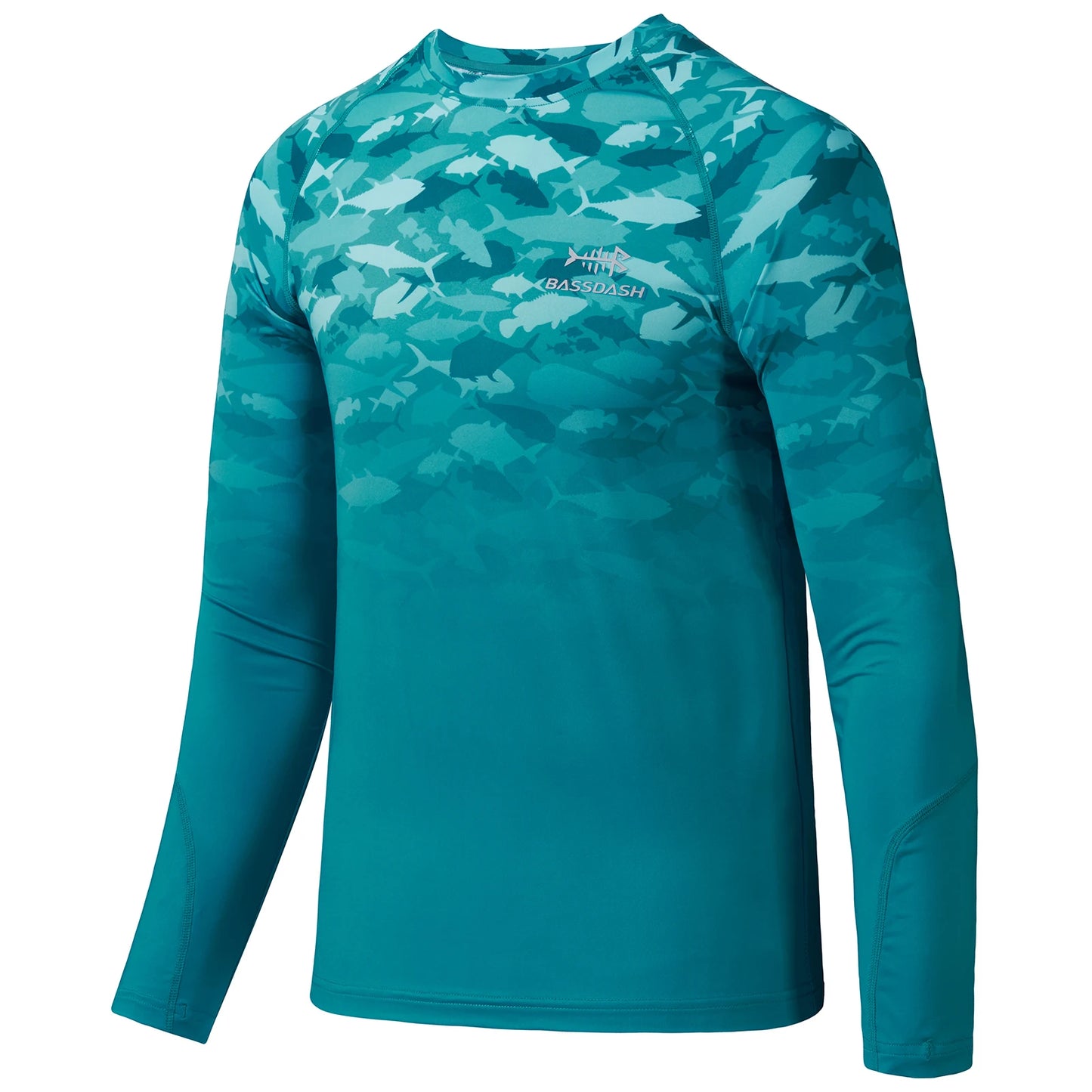 Bassdash Youth UPF50+ Camo Active Performance Long Sleeve Fishing Shirt Sailing Hiking Cycling Surfing Sport Skin Friendly