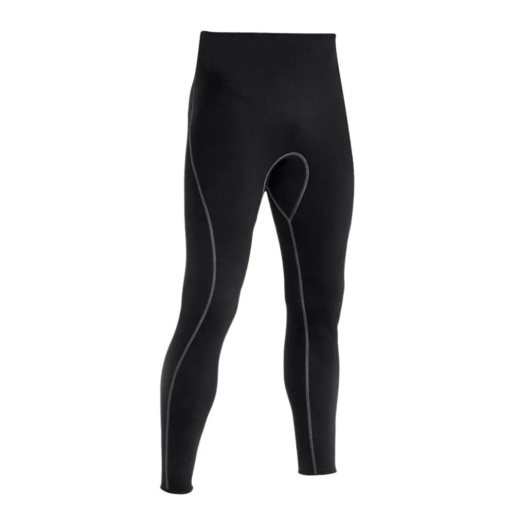 Men 3mm Super Stretch Neoprene Wetsuit Pants Surf Scuba Dive Snorkeling Leggings Warm Trousers Water Sports Swimming Tights