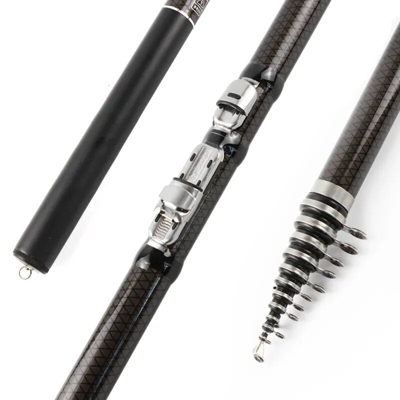 2.7M 3.6M 4.5M 5.4M 6.3M Telescopic Fishing Rod M Power Feeder Rod Surf Carbon Fishing rod Olta Spinning Fishing FG55