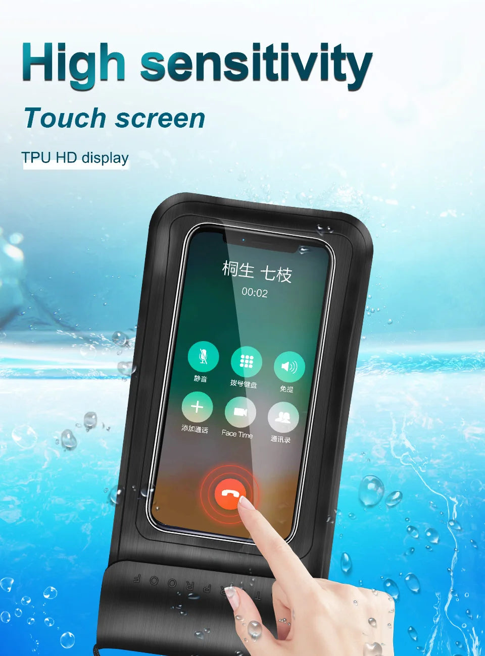 KUULAA Waterproof Phone Pouch Underwater Phone Bag Case Swimming Diving Phone Case Bag for Xiaomi iPhone Huawei Samsung