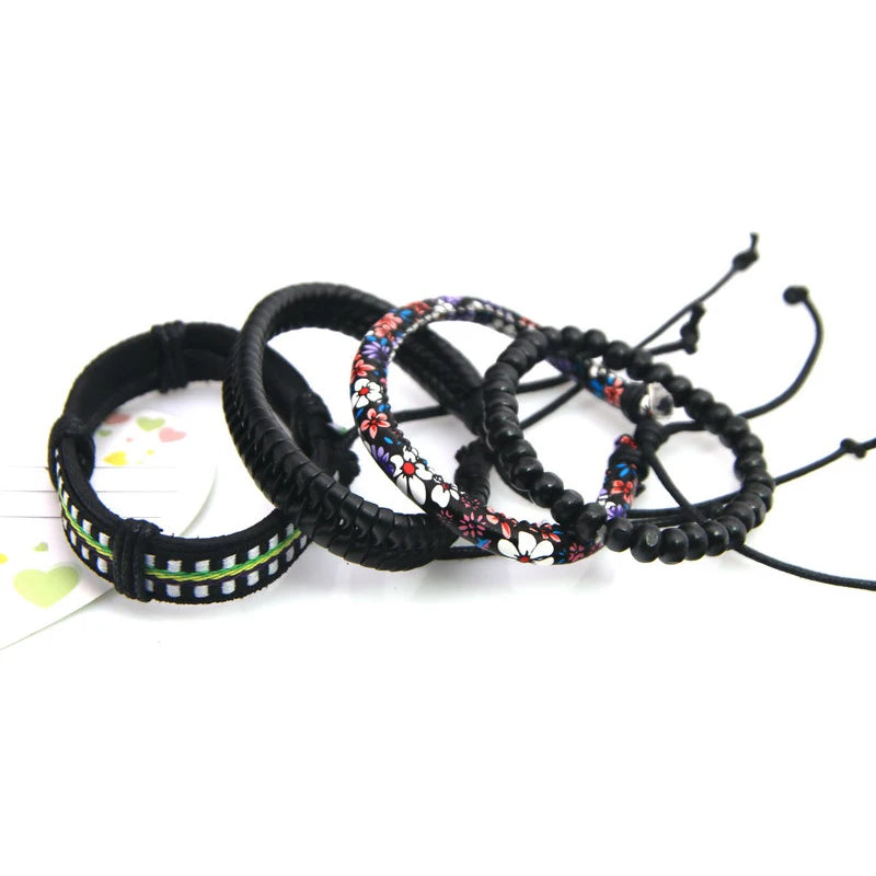 High Quality Leather Bracelets Men Charm Nautical Survival Rope Chain Bracelet Wrap Sport Bracelet 29 Styles Are Available.