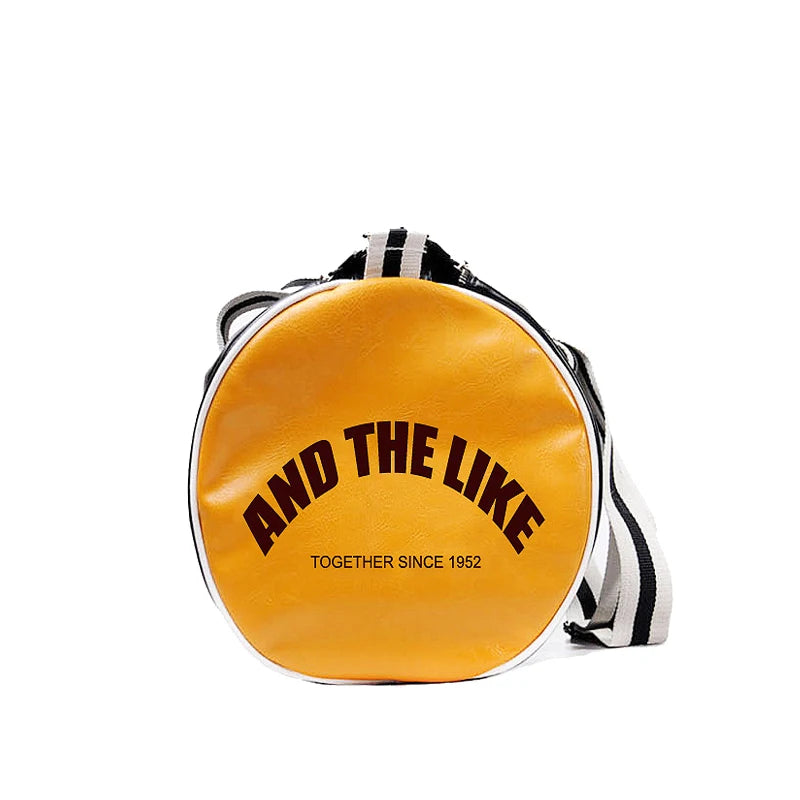 Top ao ar livre couro do plutônio esportes ginásio sacos de viagem clássico bolsa de treinamento de fitness sacos de ombro com sapatos independentes bolso
