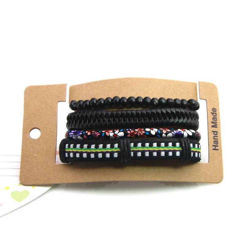 High Quality Leather Bracelets Men Charm Nautical Survival Rope Chain Bracelet Wrap Sport Bracelet 29 Styles Are Available.