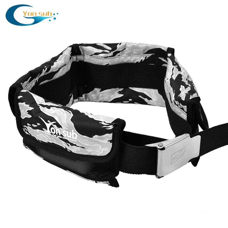 Scuba Adjustable 4/3 Pocket Diving Weight Belt With Stainless Steel Buckle Water Sport Equipment For Underwater Hunting 4 Colors
