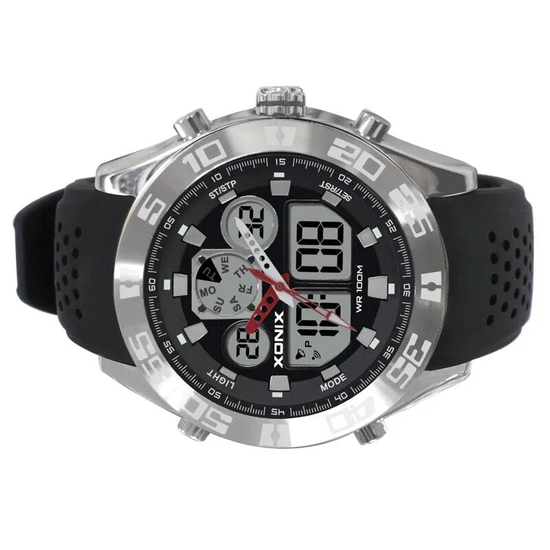 TOP Men Sports Watches Waterproof 100m Analog-Digital Watch Running Swimming Diving Wristwatch Relojes Hombre Montre Homme MY