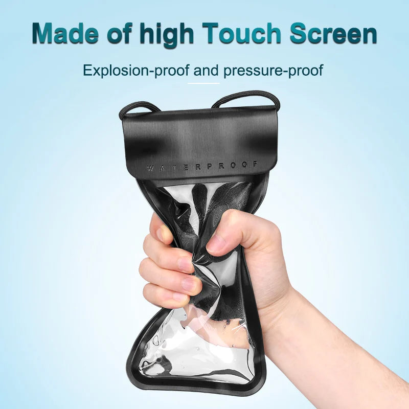KUULAA Waterproof Phone Pouch Underwater Phone Bag Case Swimming Diving Phone Case Bag for Xiaomi iPhone Huawei Samsung