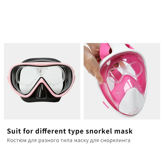 Máscara de snorkel destacável lente de miopia para copozz modelo 4910 4100 profissional skuba máscara de mergulho óculos equipamentos de esportes aquáticos