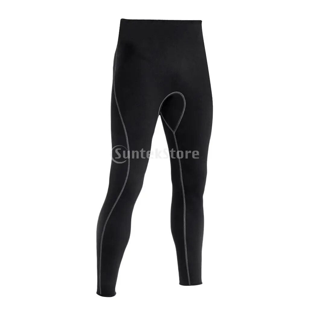 Homens 3mm super estiramento neoprene wetsuit calças surf mergulho mergulho leggings calças quentes esportes aquáticos natação collants