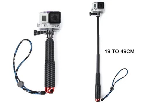Surfing Diving Extendable selfie Stick Pole Monopod For GoPro Hero8 Hero 7 6 Hero5 4 3+ SJCAM SJ4000 Yi 4K Mijia Action camera