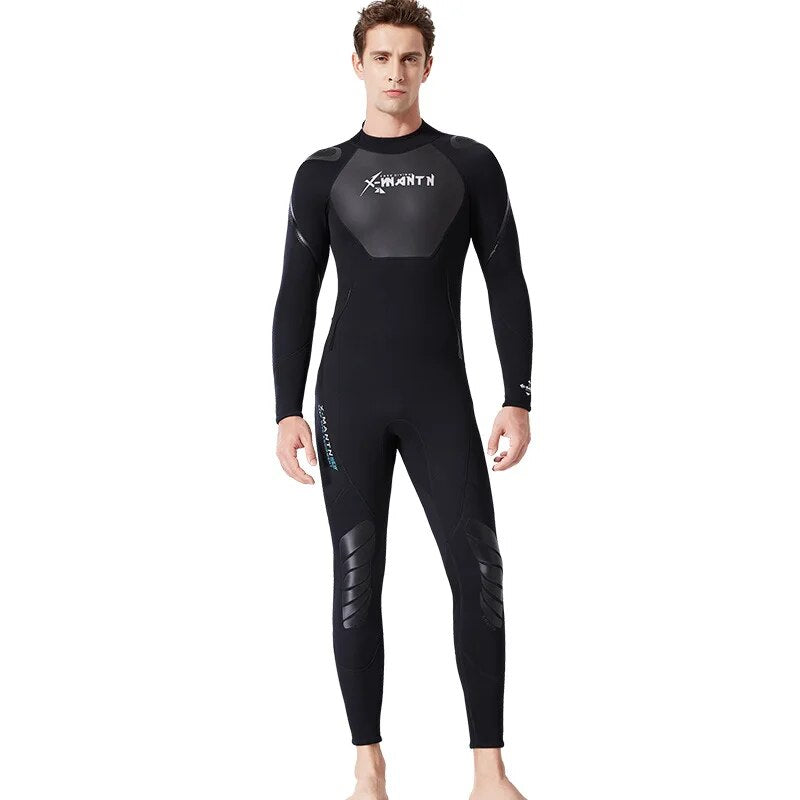 diving suit male 3MM SCR Neoprene snorkeling surf clothing female thick warm winter swimsuit long sleeve full body dive skin