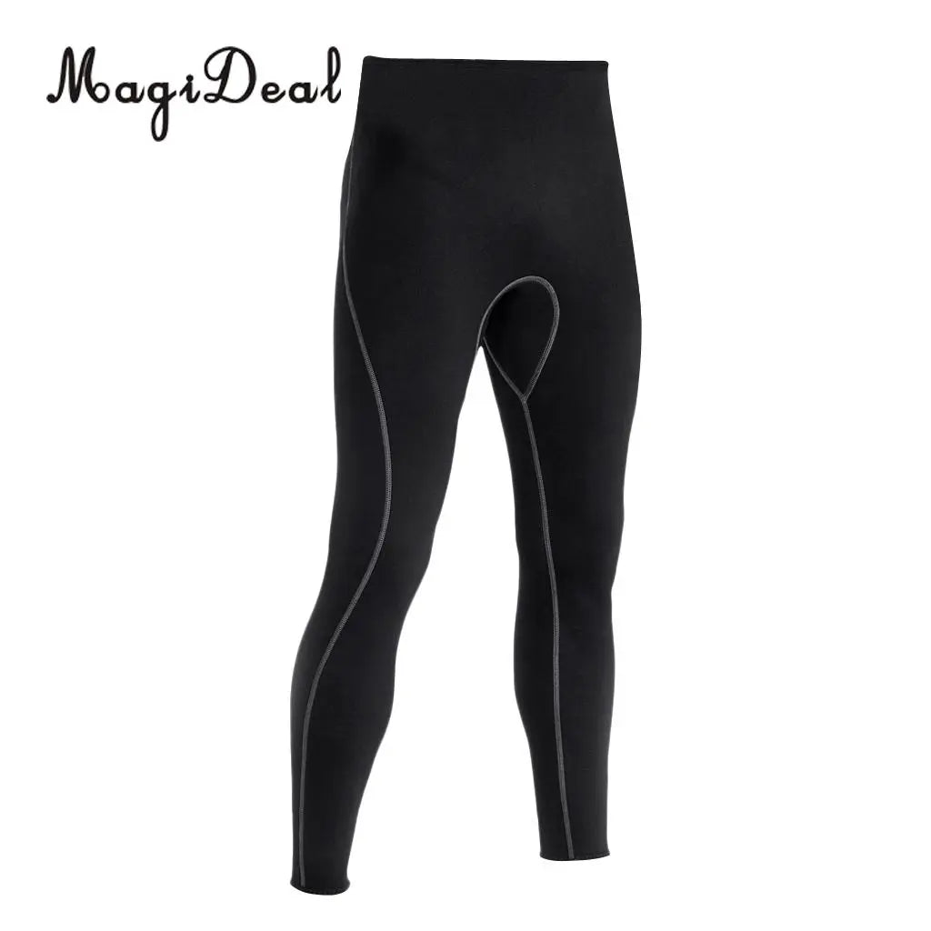 Mens 3mm Black Neoprene Wetsuit Pants Scuba Diving Snorkeling Surfing Swimming Warm Trousers Leggings TightsFull Bodys Size S-XL