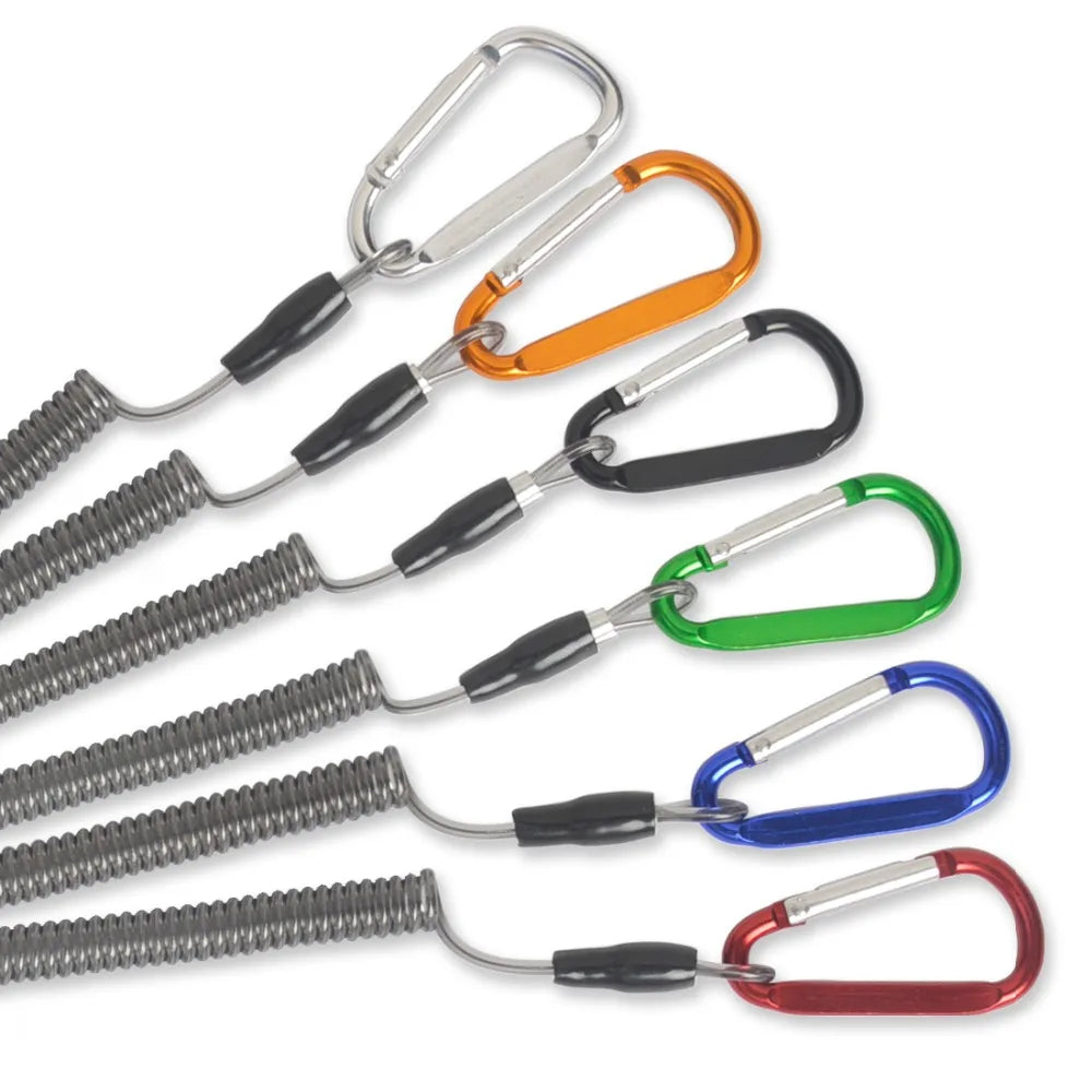 New 6pcs Fishing Lanyards Boating Multicolor Ropes Kayak Camping Secure Pliers Lip Grips Tackle Fish Tools Fishing Accessory