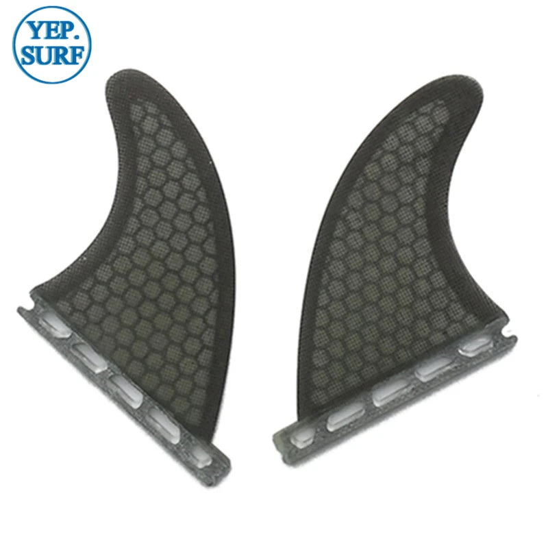 Clear/Gray upsurf future surfboard fins Surf TWIN FIN Single Tabs Fins quad Twin fin+GX rear fin（Foil: 0/50）Set Sell quillas
