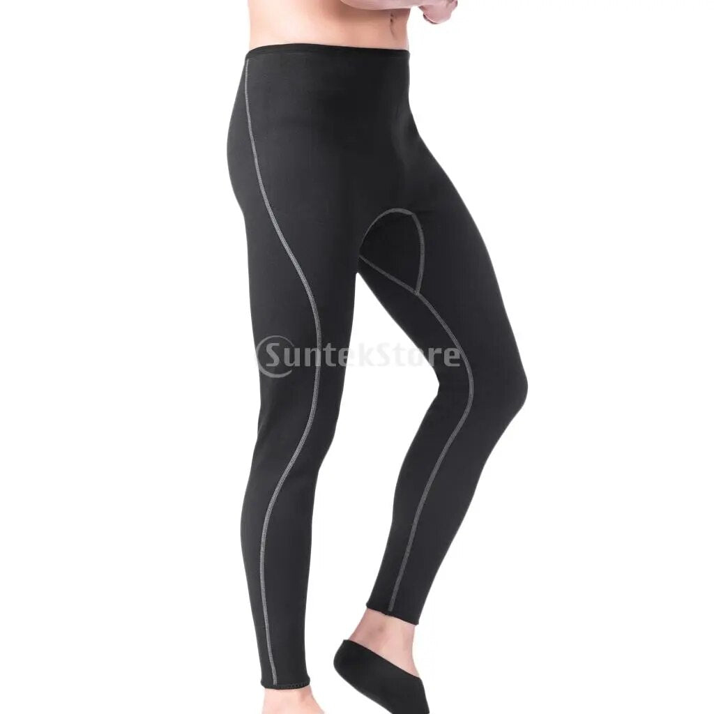 Homens 3mm super estiramento neoprene wetsuit calças surf mergulho mergulho leggings calças quentes esportes aquáticos natação collants