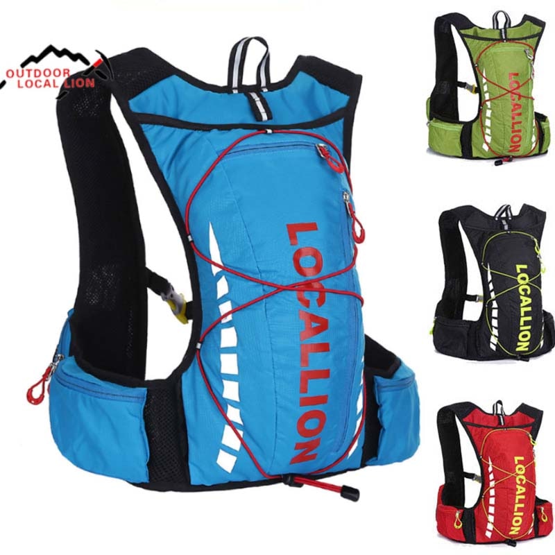 Outdoor Sport Bag 10L Professional Cycling Bicycle Bike Backpack Packsack Running Backpack Fishing Vest Bag Hydration Pack LK508