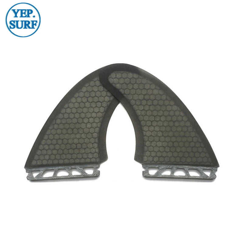 Clear/Gray upsurf future surfboard fins Surf TWIN FIN Single Tabs Fins quad Twin fin+GX rear fin（Foil: 0/50）Set Sell quillas