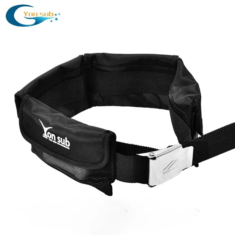 Scuba Adjustable 4/3 Pocket Diving Weight Belt With Stainless Steel Buckle Water Sport Equipment For Underwater Hunting 4 Colors