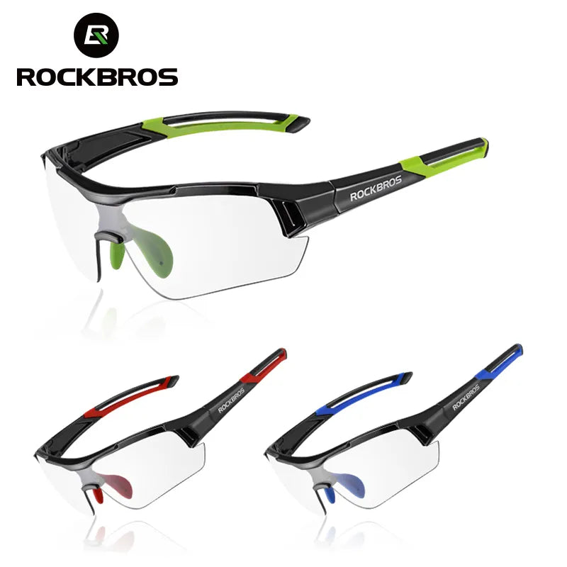 Rockbros óculos de sol fotocromático para ciclismo, óculos uv400 mtb, bicicleta de estrada, miopia, para mulheres e homens, esportes ao ar livre