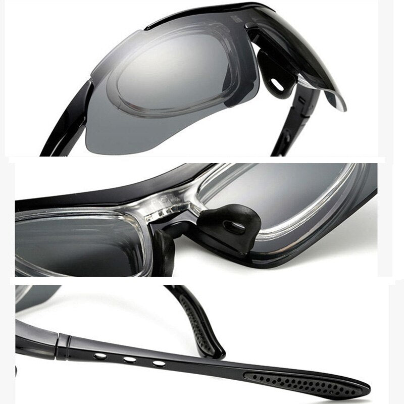 Goggle Sun Glasses Outdoor Sports Glasses Sunglasses Goggles Eyewear 5 Lens For Men Optical Frame For Myopia Hyperopia