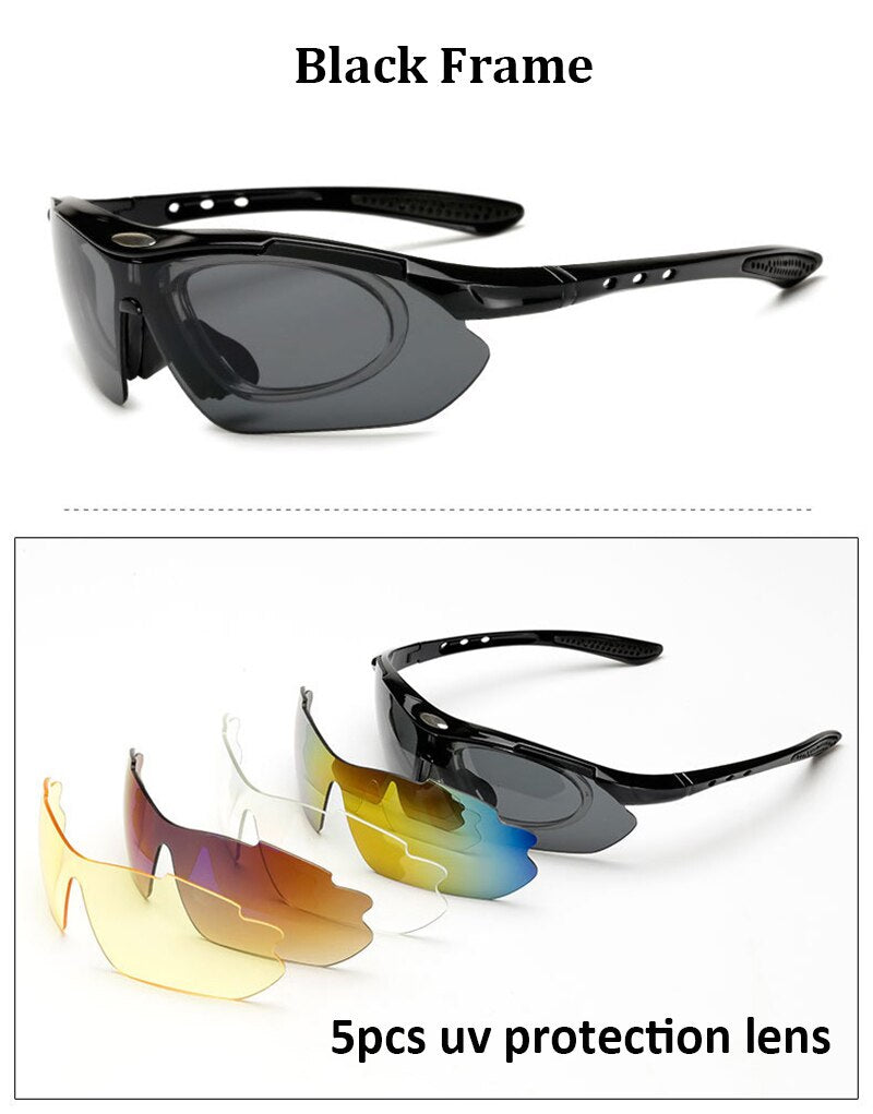 Goggle Sun Glasses Outdoor Sports Glasses Sunglasses Goggles Eyewear 5 Lens For Men Optical Frame For Myopia Hyperopia
