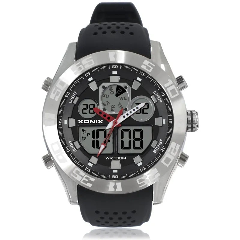 TOP Men Sports Watches Waterproof 100m Analog-Digital Watch Running Swimming Diving Wristwatch Relojes Hombre Montre Homme MY