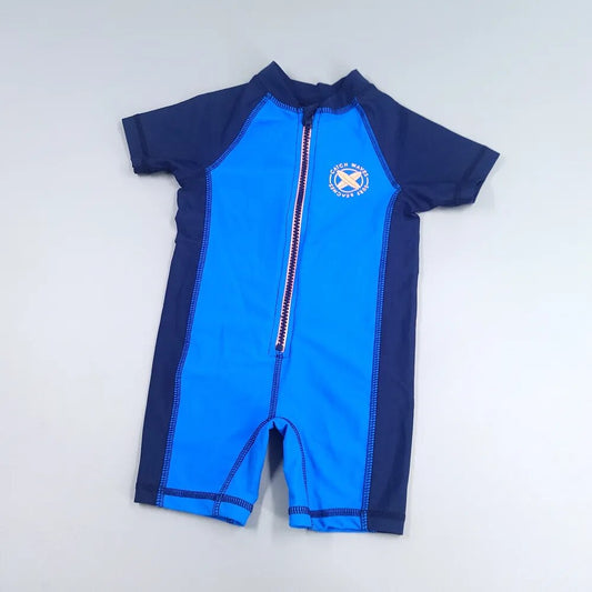 Chumhey 2-3t qualidade superior bebê meninos roupa de banho uv 50 + proteção solar uma peça crianças maiô beachwear mergulho surf