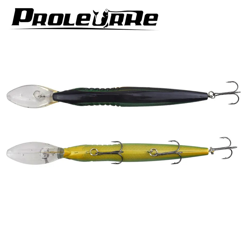 1PCS Sinking Minnow Fishing Lures 145mm 13.8g Deep diving Wobbler Artificial Hard Fake Baits Crankbait Pesca Fishing Tackle