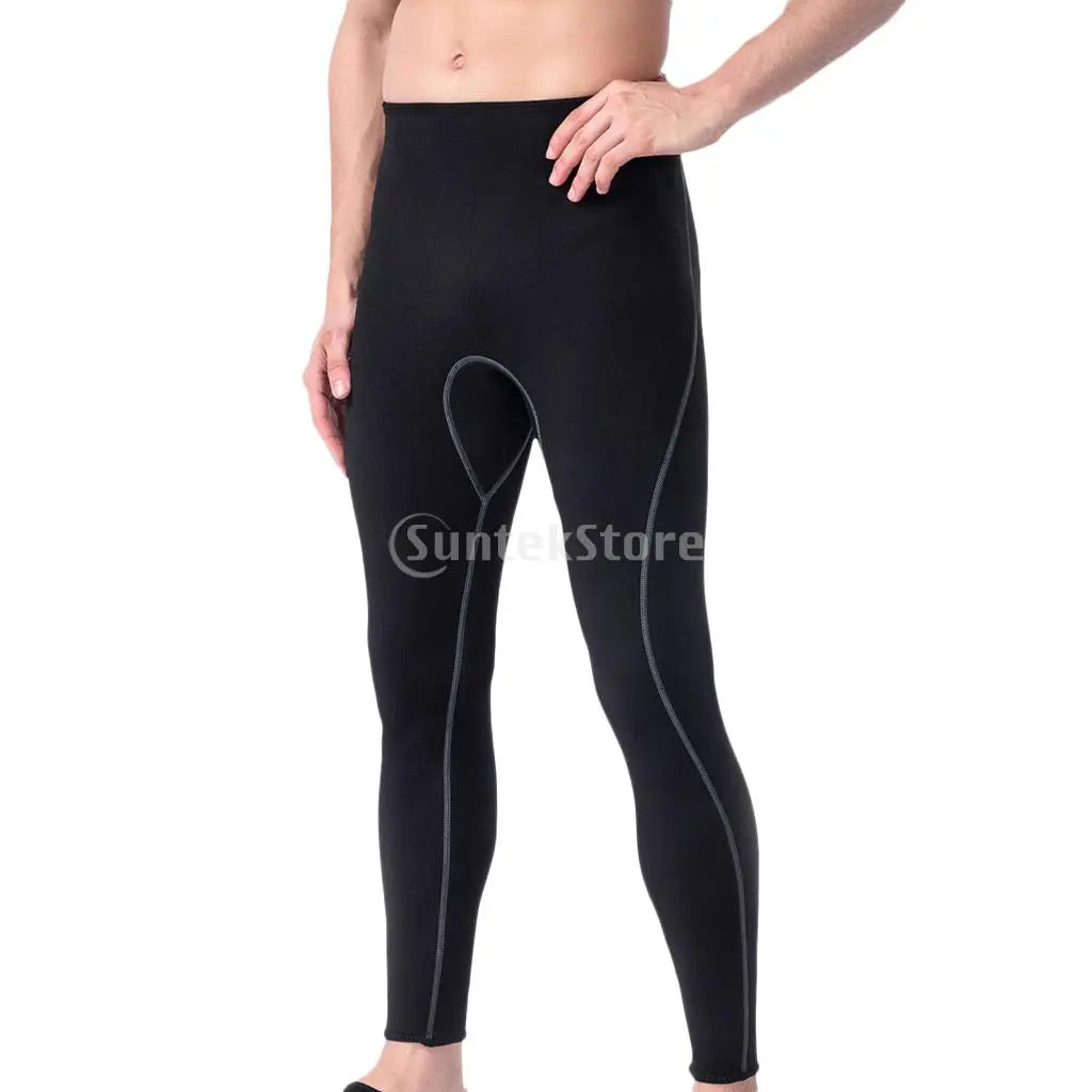 Homens 3mm super estiramento neoprene wetsuit calças surf mergulho mergulho leggings calças quentes esportes aquáticos natação collants