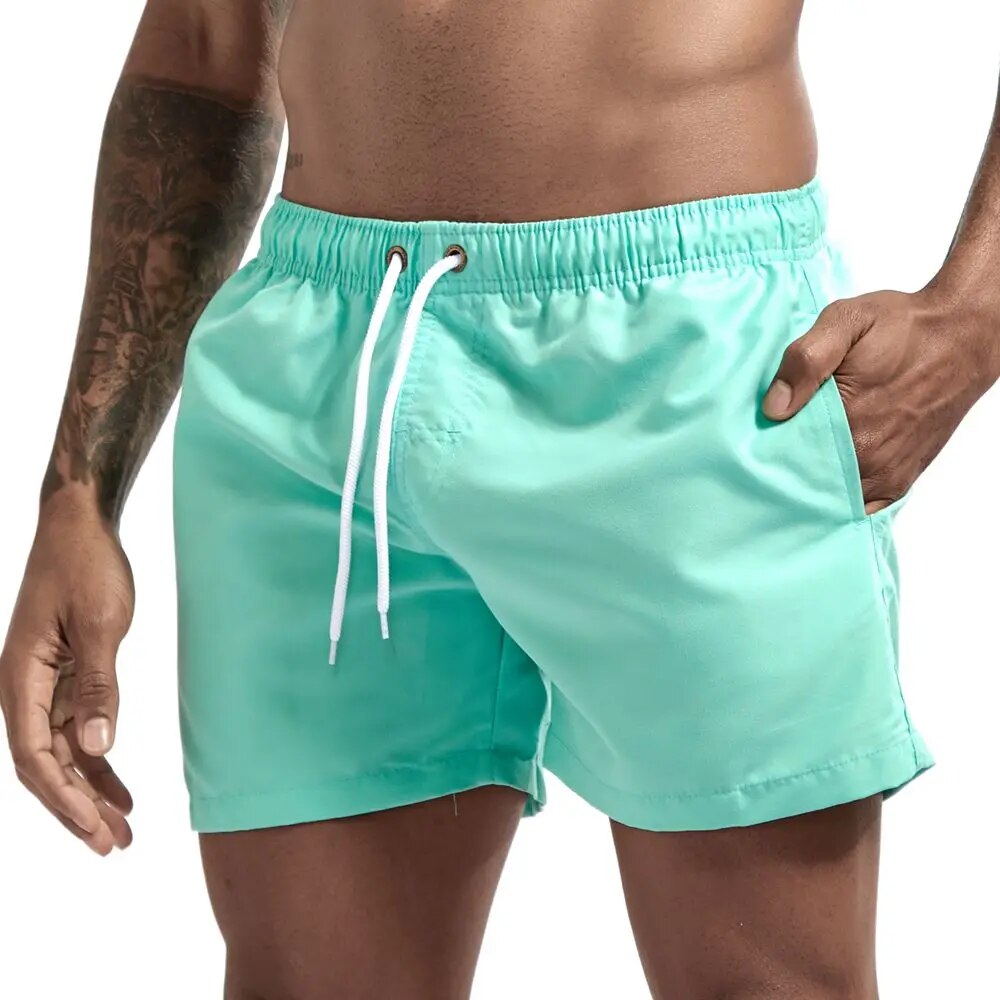 JOCKMAIL Men's Board Shorts Fast Dry 2020 Summer Holiday Beach Surf Pocket Swimming Trunks Sport Running Hybird Shorts