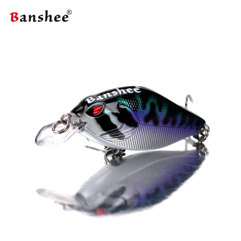 Banshee 58mm 9g Snoop VIBS VKR58 Shallow Diving Crankbaits Fishing Lure Rattle Sound Wobbler Artificial Hard Artificial Bait
