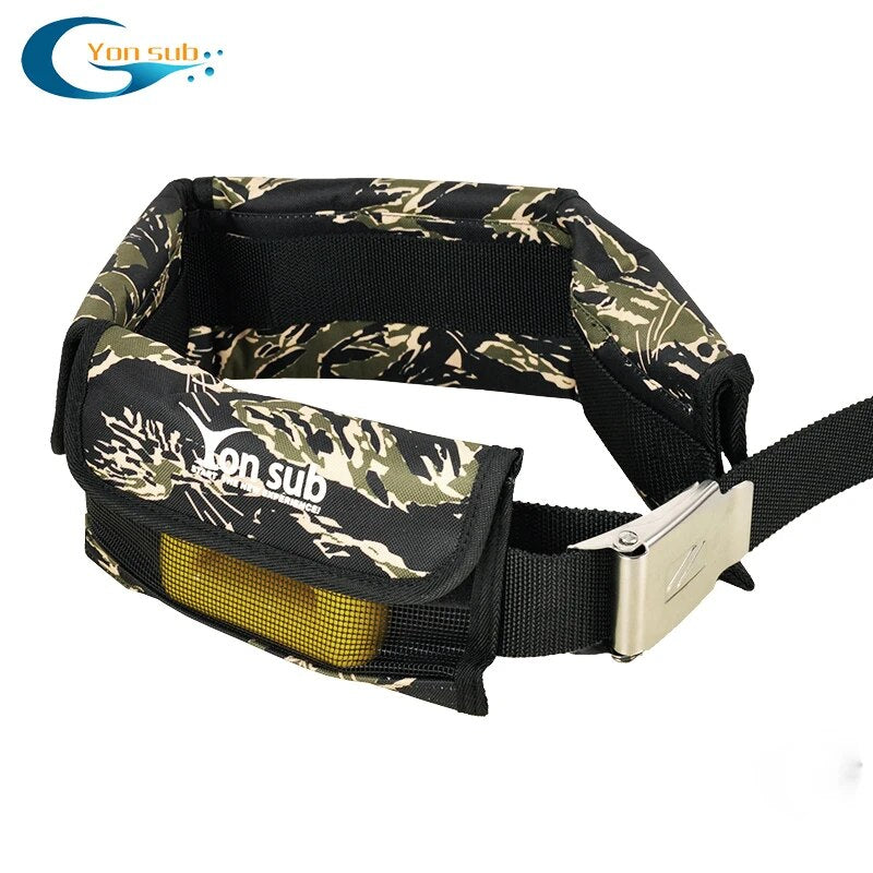 Scuba Adjustable 4/3 Pocket Diving Weight Belt With Stainless Steel Buckle Water Sport Equipment For Underwater Hunting 4 Colors