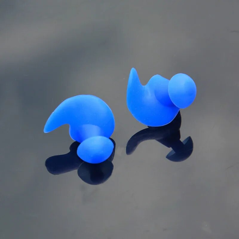 1 par de tampões de ouvido macios de silicone ambiental à prova de poeira à prova d'água tampões de ouvido para mergulho esportes aquáticos acessórios de natação