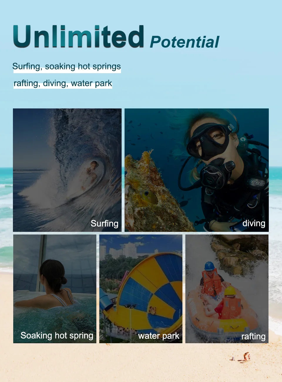 KUULAA Waterproof Phone Pouch Underwater Phone Bag Case Swimming Diving Phone Case Bag for Xiaomi iPhone Huawei Samsung