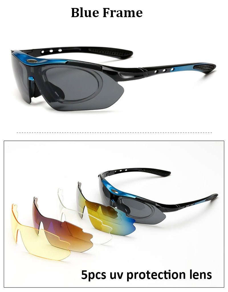 Goggle Sun Glasses Outdoor Sports Glasses Sunglasses Goggles Eyewear 5 Lens For Men Optical Frame For Myopia Hyperopia