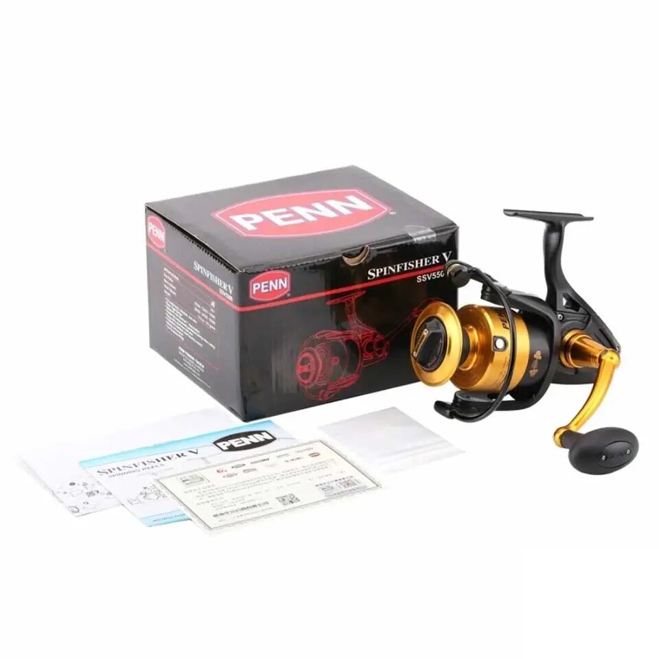 PENN SSV/SSVI Fishing reel 7500/9500/10500 Corrosion protection Seawater spinning wheel Max 13kg 4.7:1/4.2:1 Sea Spinning Reel