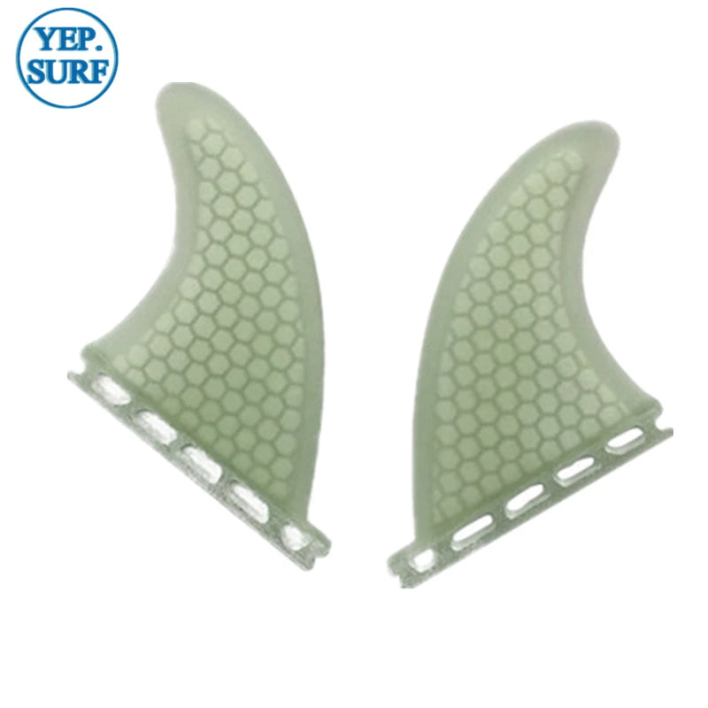 Clear/Gray upsurf future surfboard fins Surf TWIN FIN Single Tabs Fins quad Twin fin+GX rear fin（Foil: 0/50）Set Sell quillas