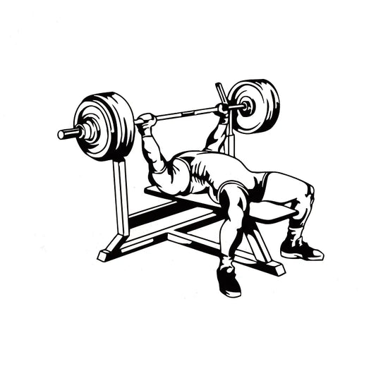 15.1*12.4CM Stylish Man Fitness Workout Weightlifting Car Stickers Fun Reflective Vinyl Decals C7-0727