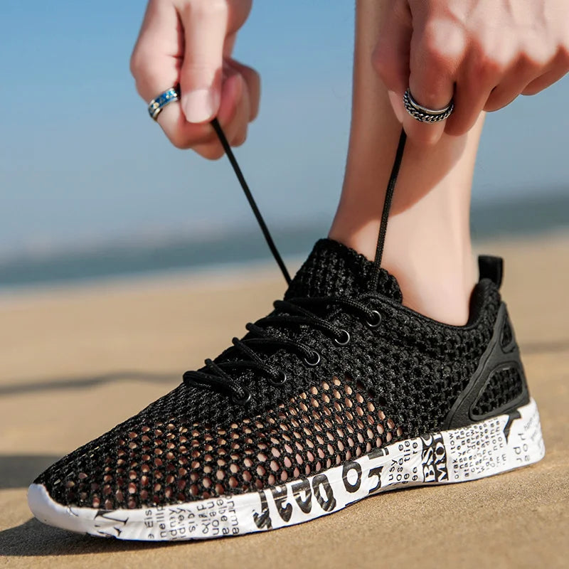 Men Women Quick-Dry Wading Shoes Water Shoes Breathable AquaIn Upstream Antiskid Outdoor Sports Wearproof Beach Sneakers 39-46