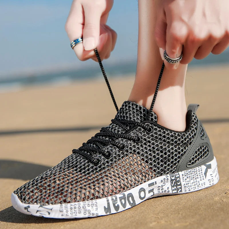 Men Women Quick-Dry Wading Shoes Water Shoes Breathable AquaIn Upstream Antiskid Outdoor Sports Wearproof Beach Sneakers 39-46