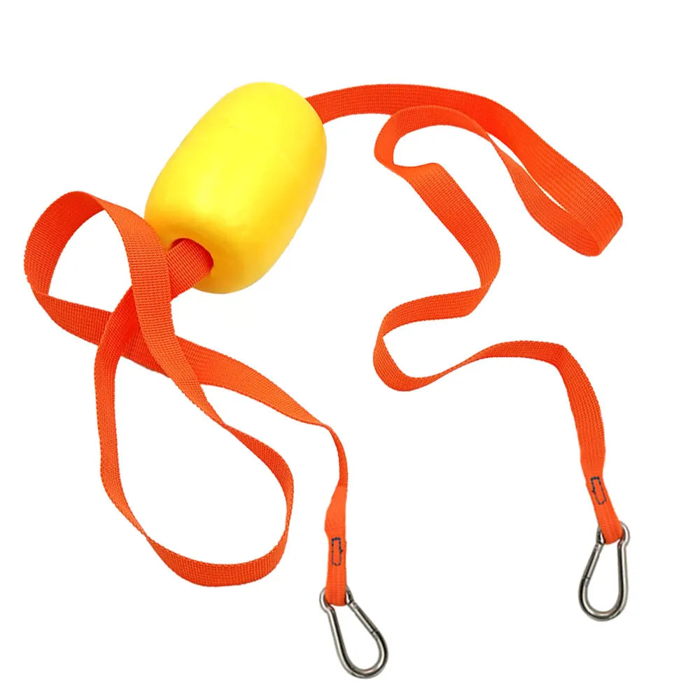 Kayak Anchor Drift Tow Starp W/Buoy Float Stainless Steel Carabiner
