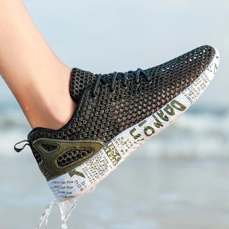 Men Women Quick-Dry Wading Shoes Water Shoes Breathable AquaIn Upstream Antiskid Outdoor Sports Wearproof Beach Sneakers 39-46