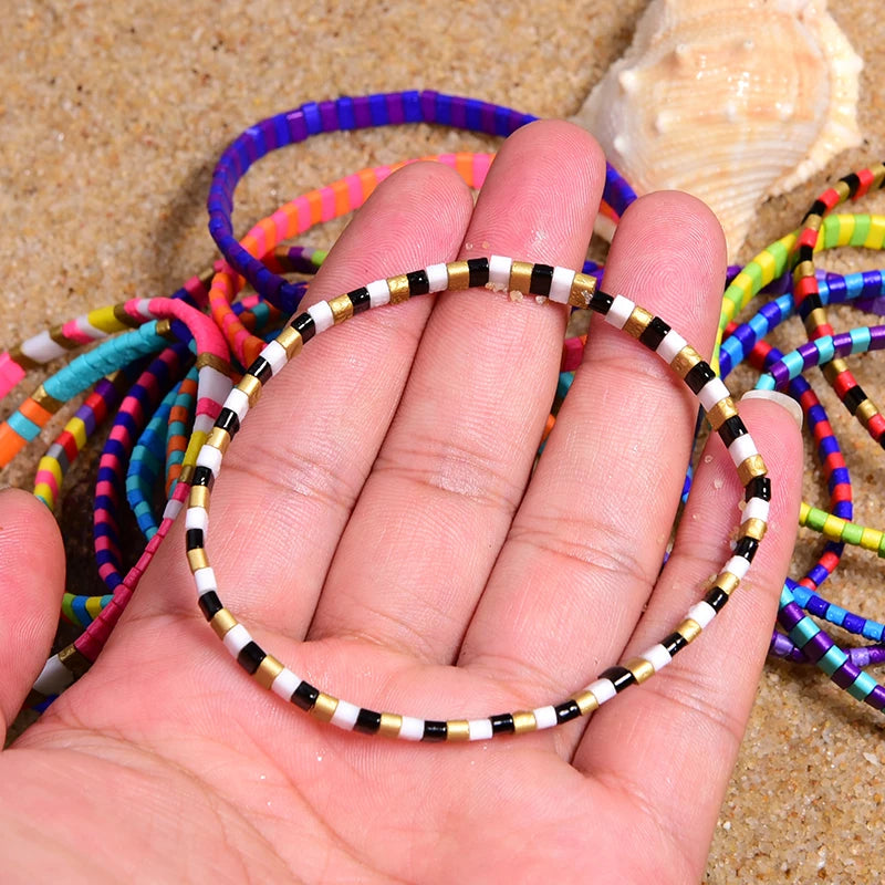 MOON GIRL Colorful Miyuki Bracelets for Women Trendy Charm Wrap Tila Delica Beads Boho Surf Pulseras Mujer Jewelry Dropshipping