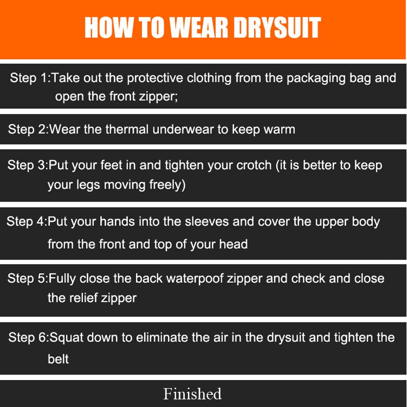 Super Survival Dry Suit With Reflective Strip Increased Visibility Kayaking Equipment Surface DrySuits Waterproof Seal for Men