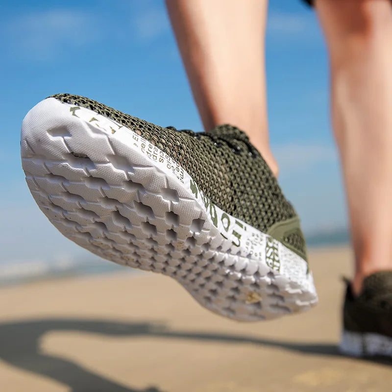 Men Women Quick-Dry Wading Shoes Water Shoes Breathable AquaIn Upstream Antiskid Outdoor Sports Wearproof Beach Sneakers 39-46