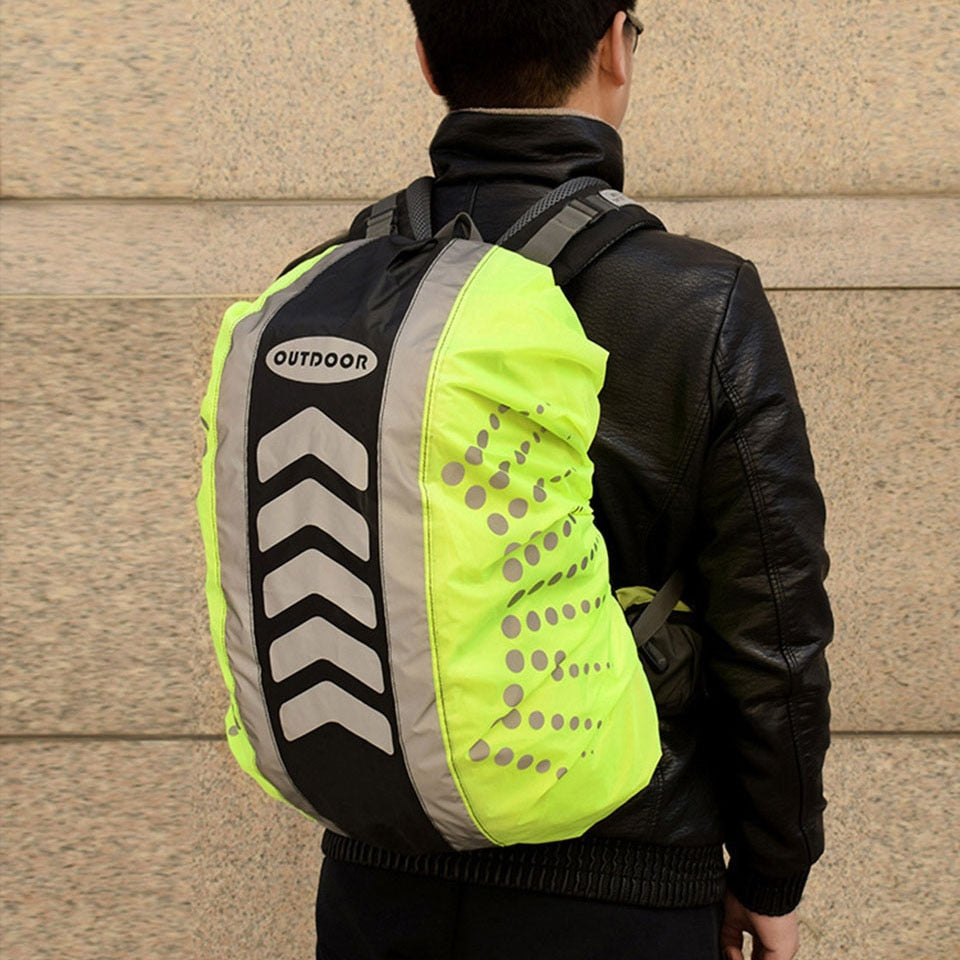20-55L New Reflective Backpack Cover Sport Bag Covers Rain Cover Backpack Outdoor Riding Dustproof Waterproof Rainproof Covers